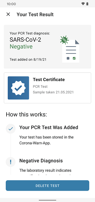 Jump to test certificate