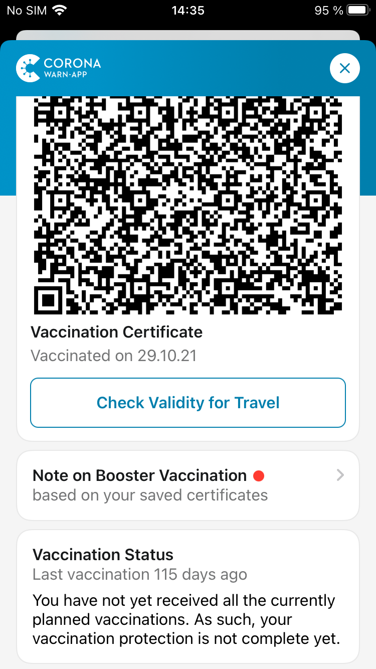 Note on Booster Vaccination